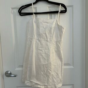 Urban Outfitters White Denim Sundress, S